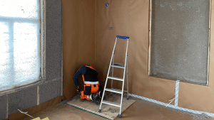 Breathable air barrier paper