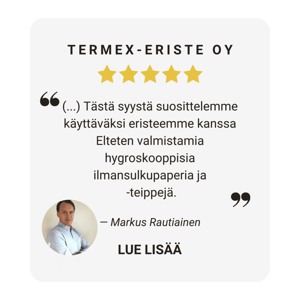 Termexin ilmansulkupaperin tarkastelu